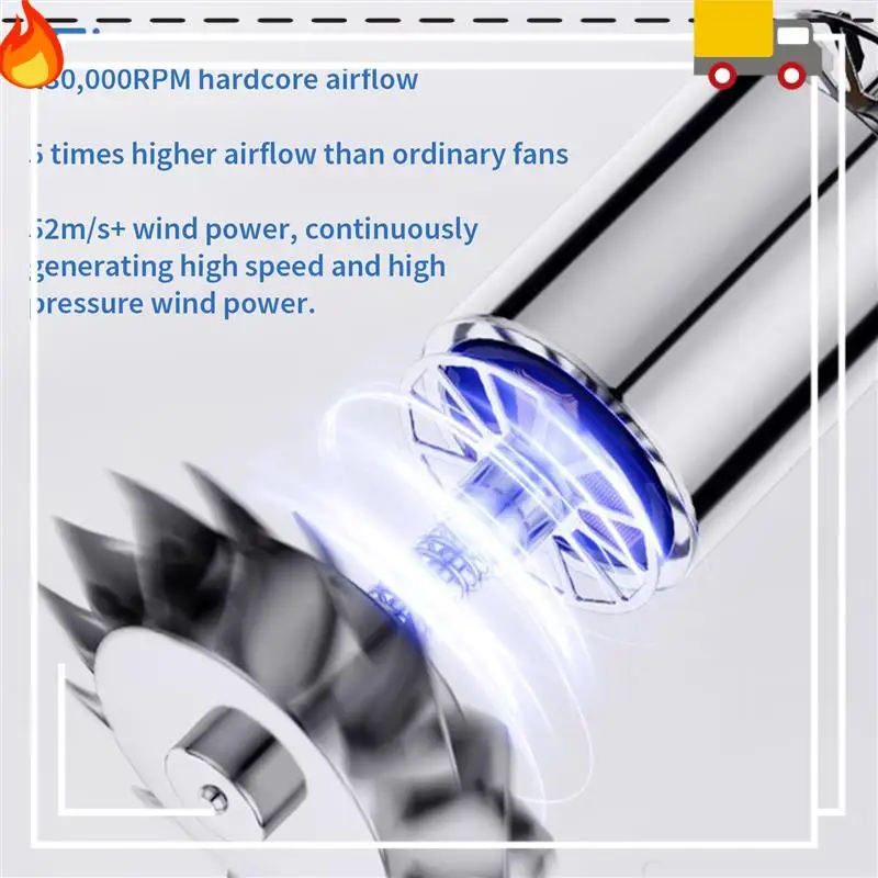 

Electric Air Duster-130000RPM Brushless Turbo Fan, Compressed Air Duster Cordless Dust Blower Air Blower For Home,Car