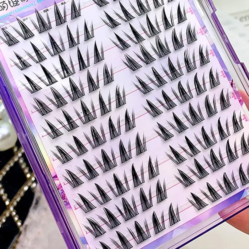 

New Self-adhesive Eyelashes, Curled and Slender Dog Style, Naturally Thickened Thin Strip Eyelashes, Self-Exten