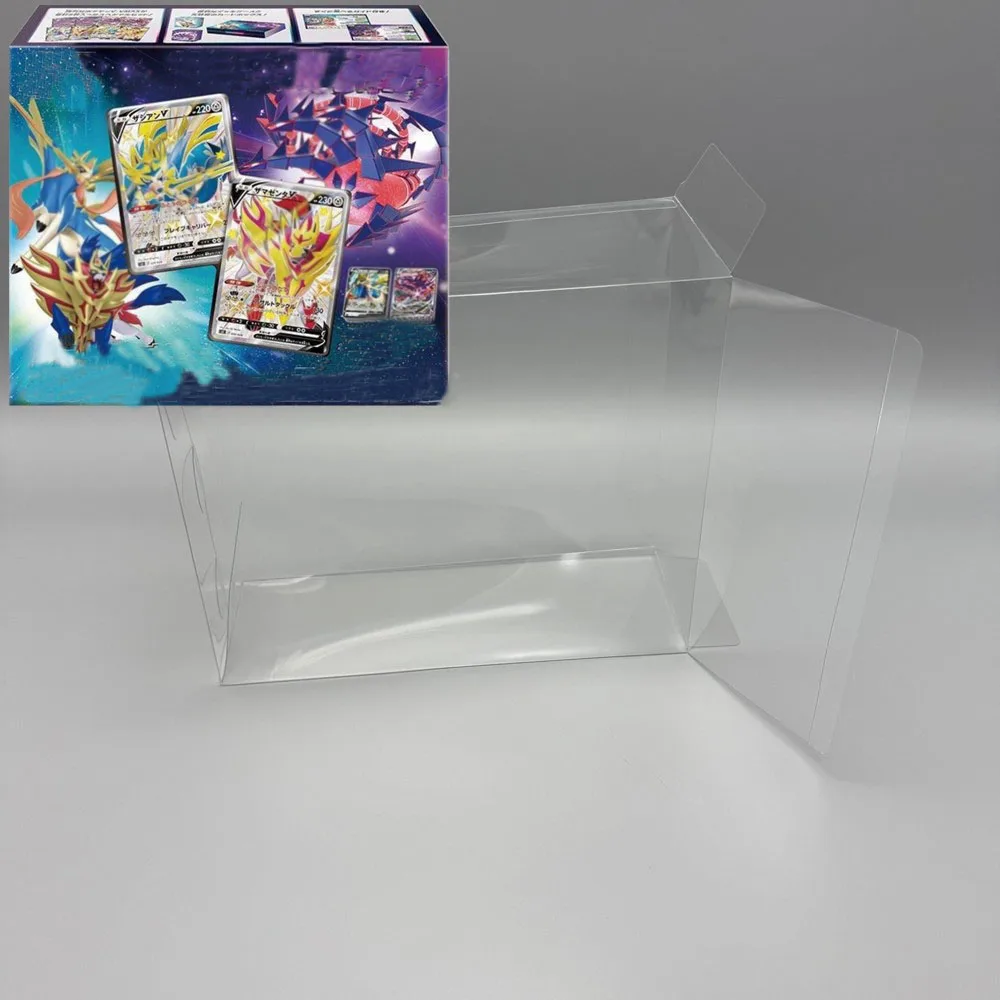 

1 защитная коробка для PTCG Pokémon Sword и щит Zacian Zamazenta vs Eternatus, только японский прозрачный витрина, коллекционная коробка