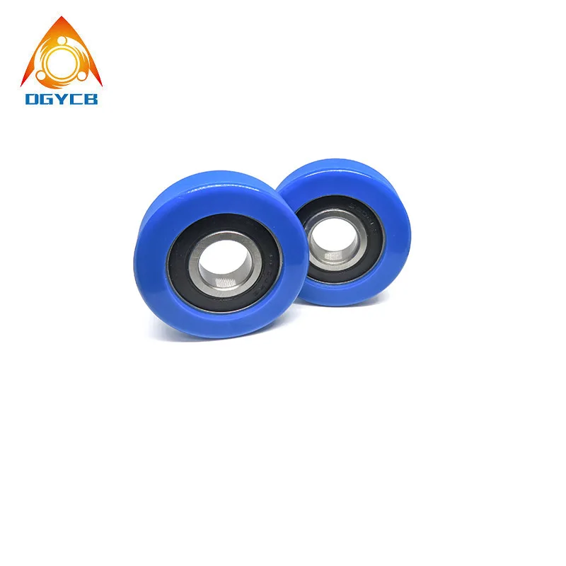 1pcs 20x65x20 Polyurethane Forming Bearing Roller PU620465-20 Diameter 65mm PU Rubber Coated Plastic Flat Wheel Pulley 20*65*20