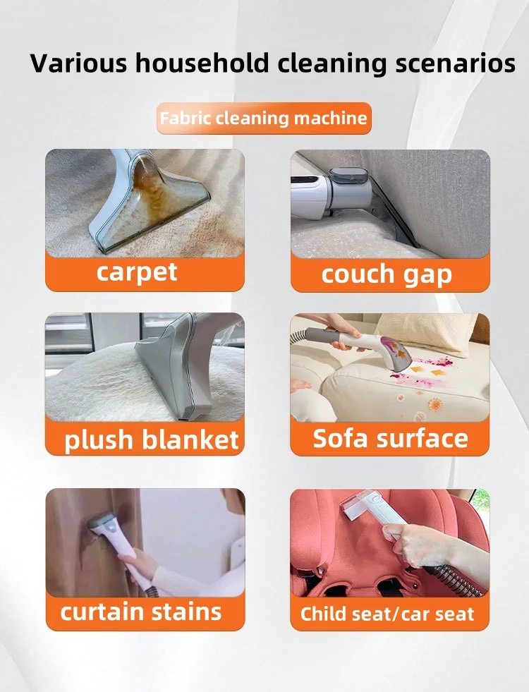 Fabric Sofa Cleaner  Machine Household Small All-in-One Multifunctional Carpet Window Cleaning Machine Vacuum Dust Cleaner