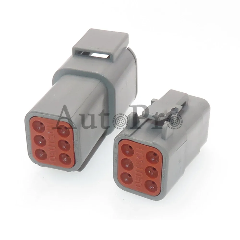 1 Set 6 Pin Escavatore Cavo Spina ATM04-6P ATM06-6S AC Montaggio Grande Presa di Alimentazione Auto Adattatore Impermeabile DTM06-6S DTM04-6P