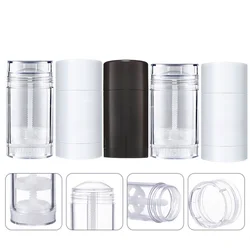 5pcs 30ml Filling Stick Deodorant Container Empty Reusable Deodorant Bottles Clear Twist Up Stick Tube Sample Test AS Bottles
