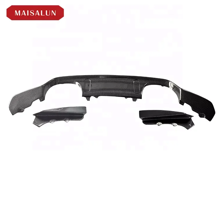 MAISALUN Auto Spare Parts Bumper Diffuser Carbon Fiber PSM Style Rear Diffuser for BMW F80 F82 M3 M4