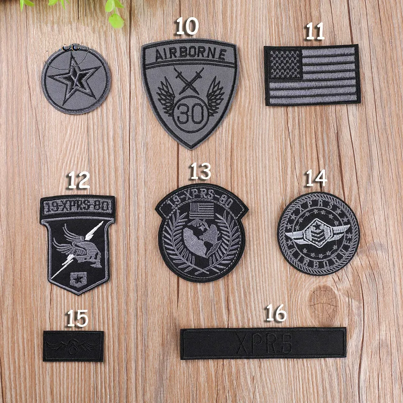 USA Flag Military Appliques Badges Cool National Embroidered Backpack Patches for Clothes Fashion DIY Stripe Stickers Applique