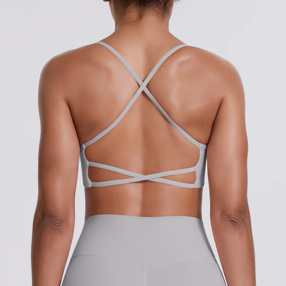 Sport-BH Nahtloses Yoga-Top Damen Fitness-Artikel Gym Active Wear Back Cross Workout Push-up Fitness Laufunterwäsche – Detail 27