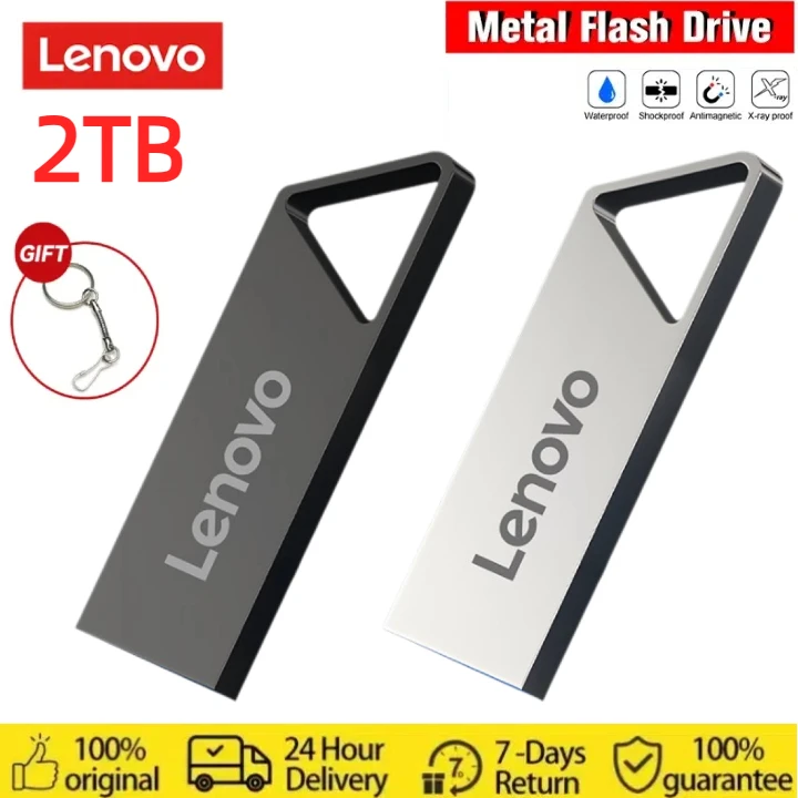 Lenovo USB 3.2 2TB Flash Drive High Speed USB Pen Drive 1TB 512G Type-C Interface Dual-Use Flash Memory Stick do telefonu Komputer