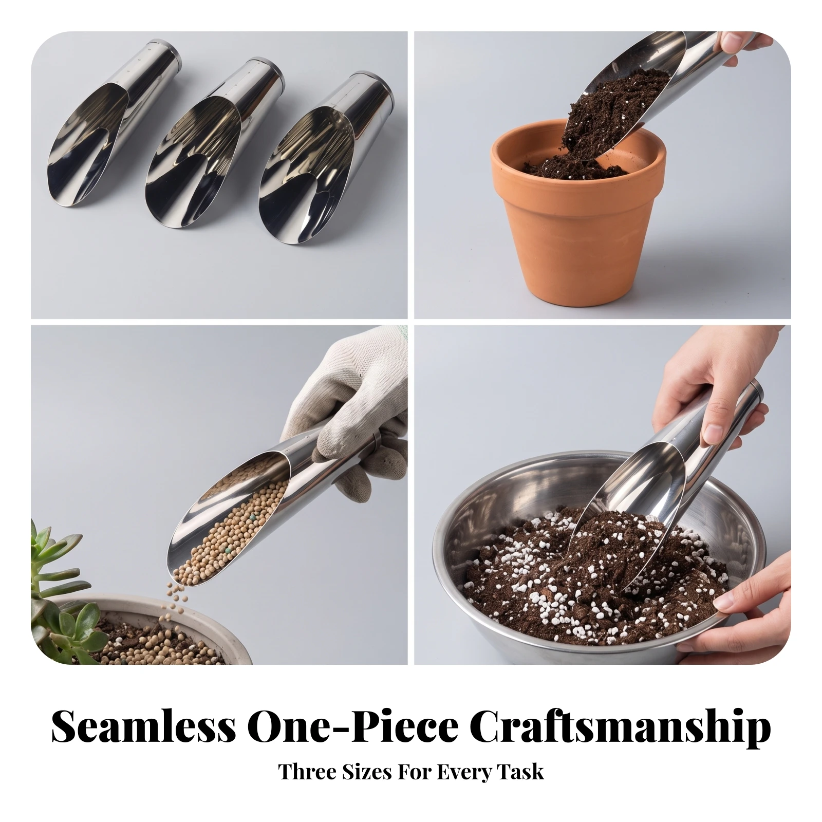 3本セットの土掘り用スコップ。耐久性に優れ、庭での作業に最適 - Soil Scoop Tool のレビューと価格