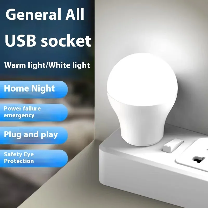 USB LED Desk Lamp Mini Night Light Portable Energy-Saving Eye Care Lamp for Laptop Keyboard Fishing Camping