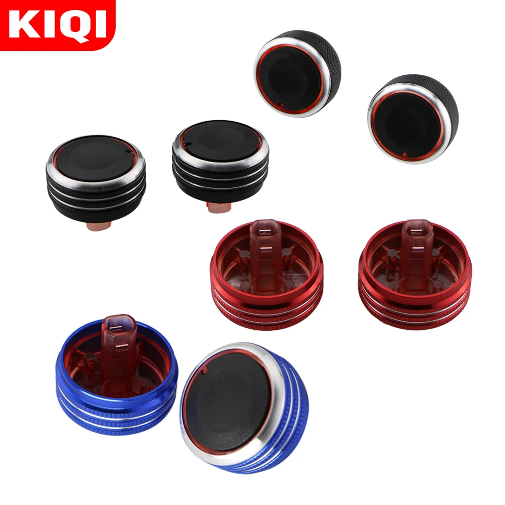 KIQI 2Pcs/Set Air Conditioning Control Knob AC Knobs for Hyundai Solaris KIA RIO K2 KXCROSS 2017 2018 2019 2020 2021 Parts