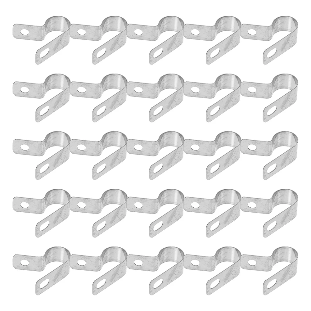 

50pcs Thickened R shaped Wire Clip for Office Home Electrical Wire Sturdy Large Capacity Clips Steel
