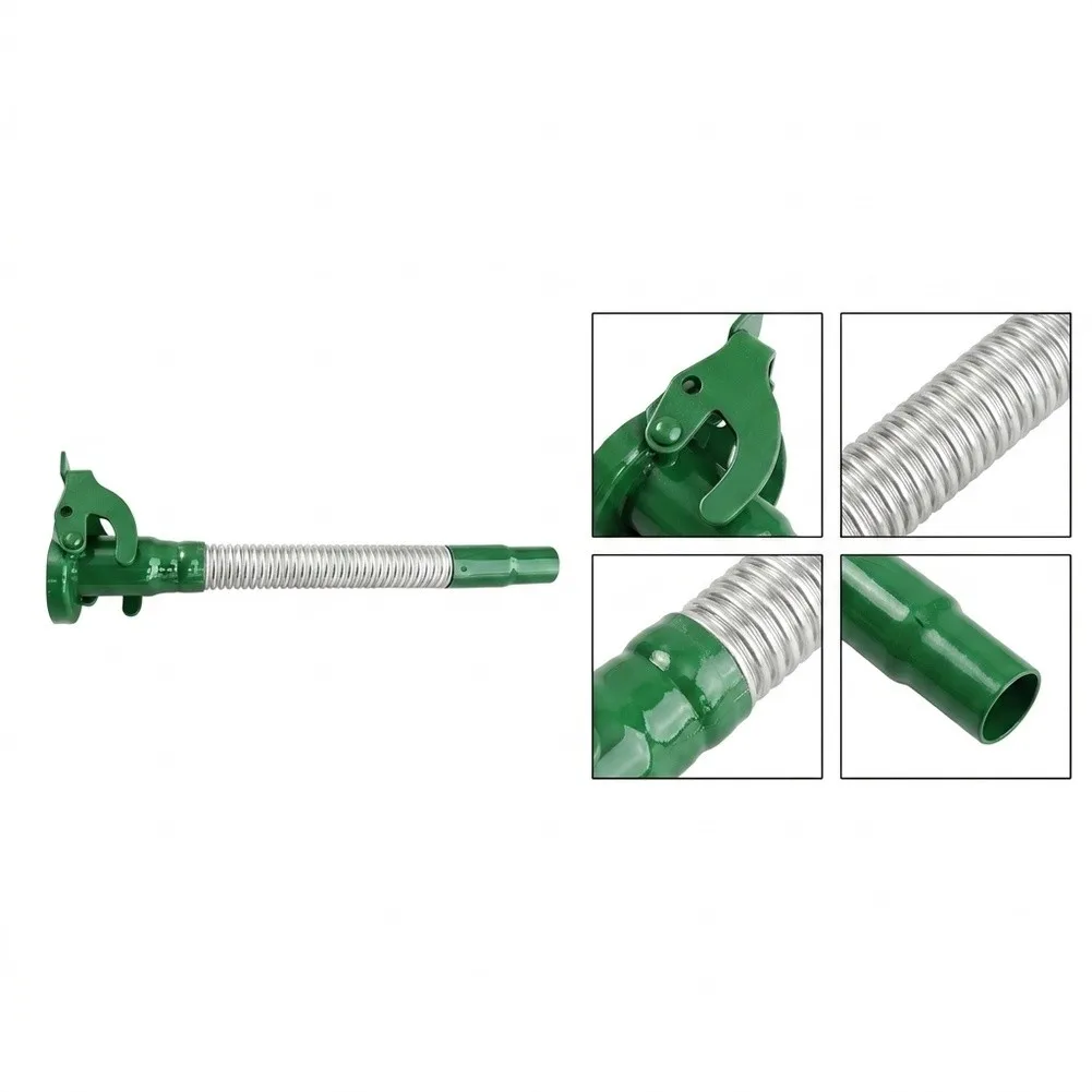 Long Reach Stainless Steel Oil Pourer Suitable for Diesel Water and Other Compatible Liquids in Outdoor Settings