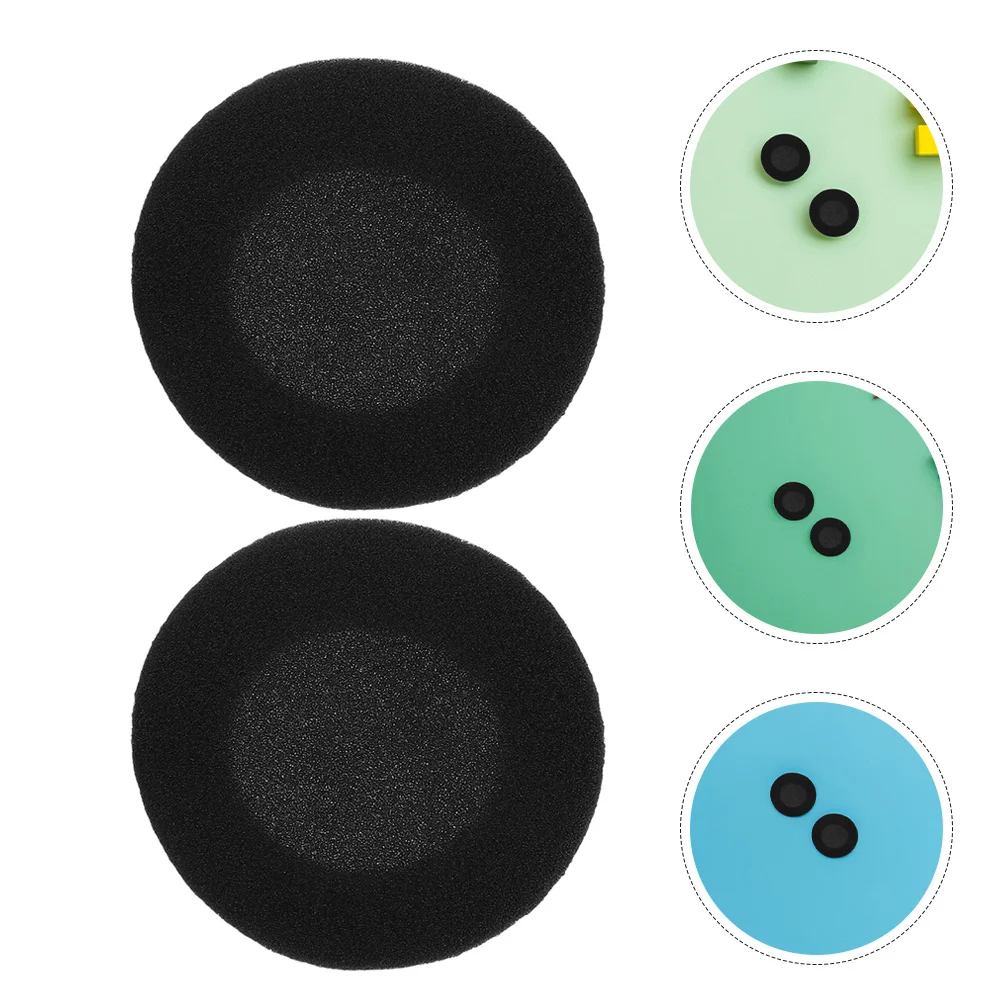 

30pcs Round Sponge Earbud Pads Soft Headset Ear Cushions Replacement For Headphone Comfort Noise Isolation Universal Fit
