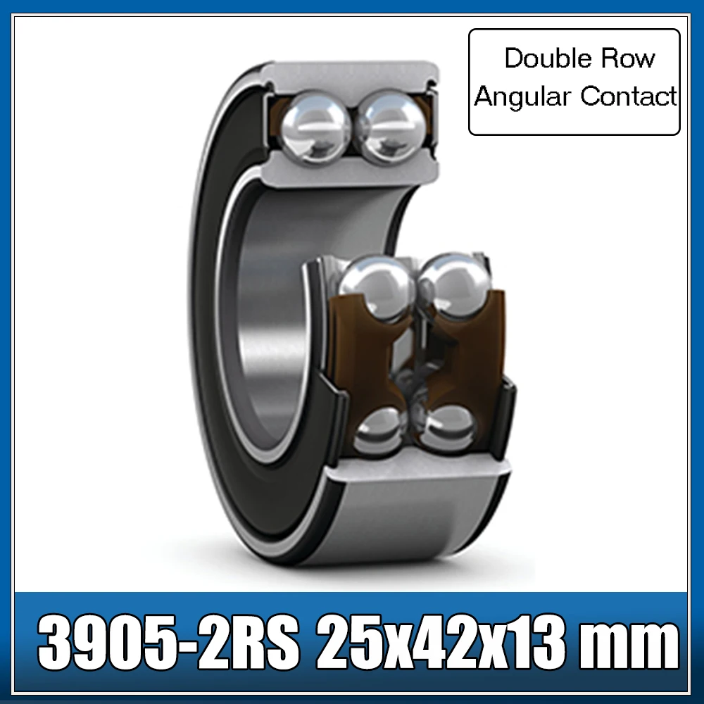 

3905-2RS Bearing 25*42*13 mm ( 1 Pc ) 3905 2RS Double Row Sealed 3905 RS Angular Contact Ball Bearings