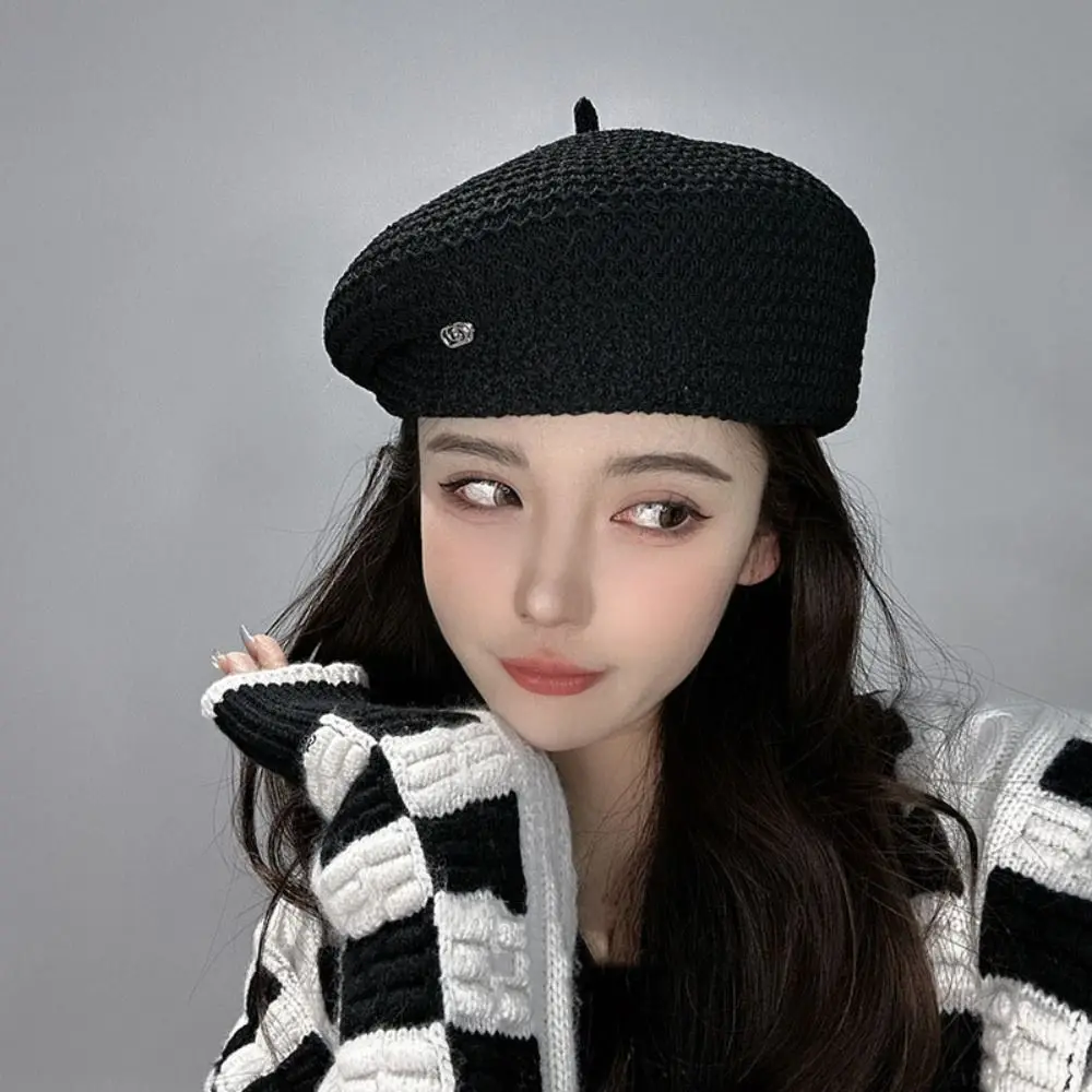 Casual Y2K Pleated Beret Korean Style Artist Hat Octagonal Hat Newsboy Cap Painter Cap Painter Hat Streetwear