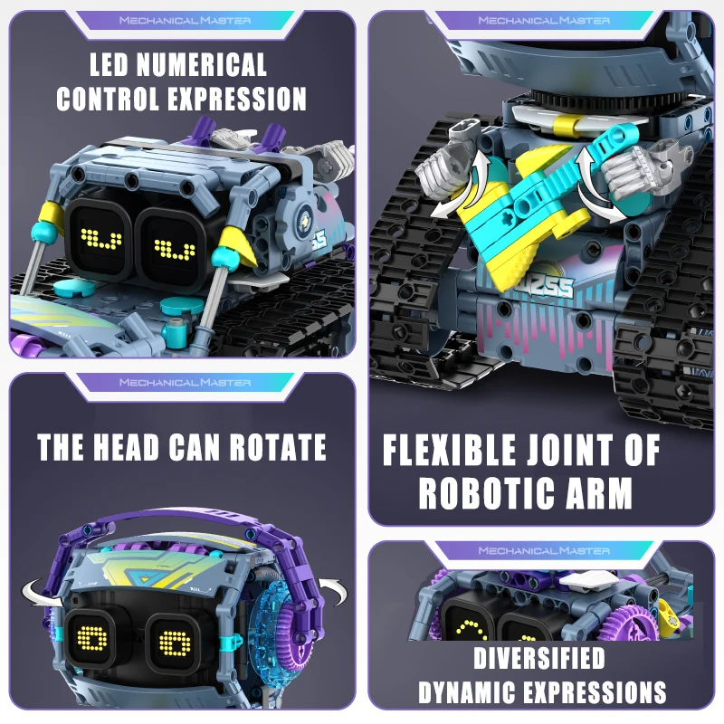 Technical Intelligent 3-in-1 Robot APP Remote Control Bricks Building Blocks Programming Toys For Kids Boys Gift Educational Set