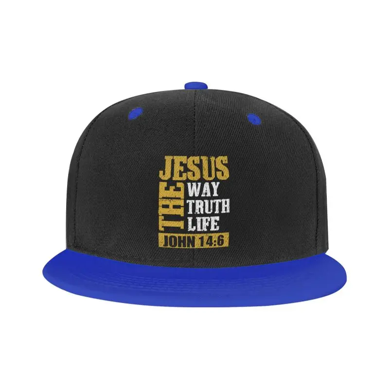 Jesus The Way Truth Life John 14 6 Christian Bible Verse God Christ Children Snapback Cap Colorful Teenager Baseball Caps