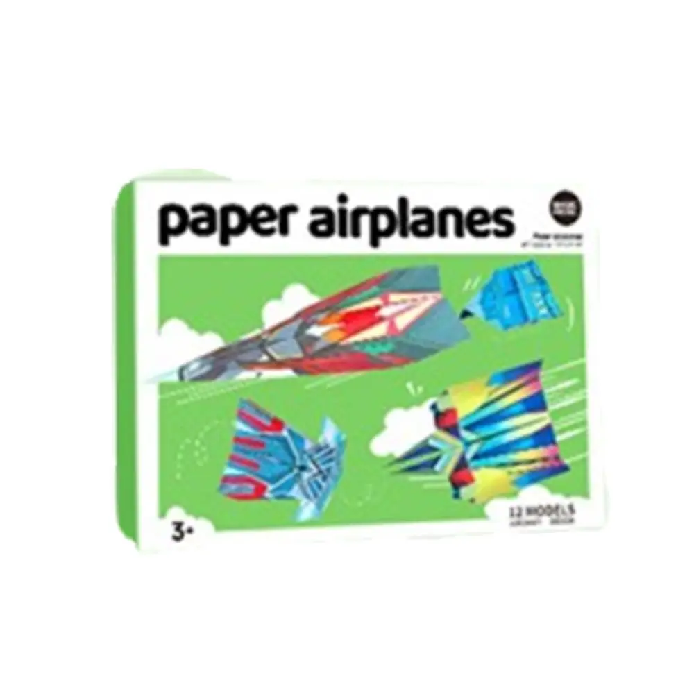 Papier handgemachte Flugzeug Origami Kunst Lernen Folding Flugzeug Origami Set 3D Montessori vielseitige Papier Flugzeug Spielzeug