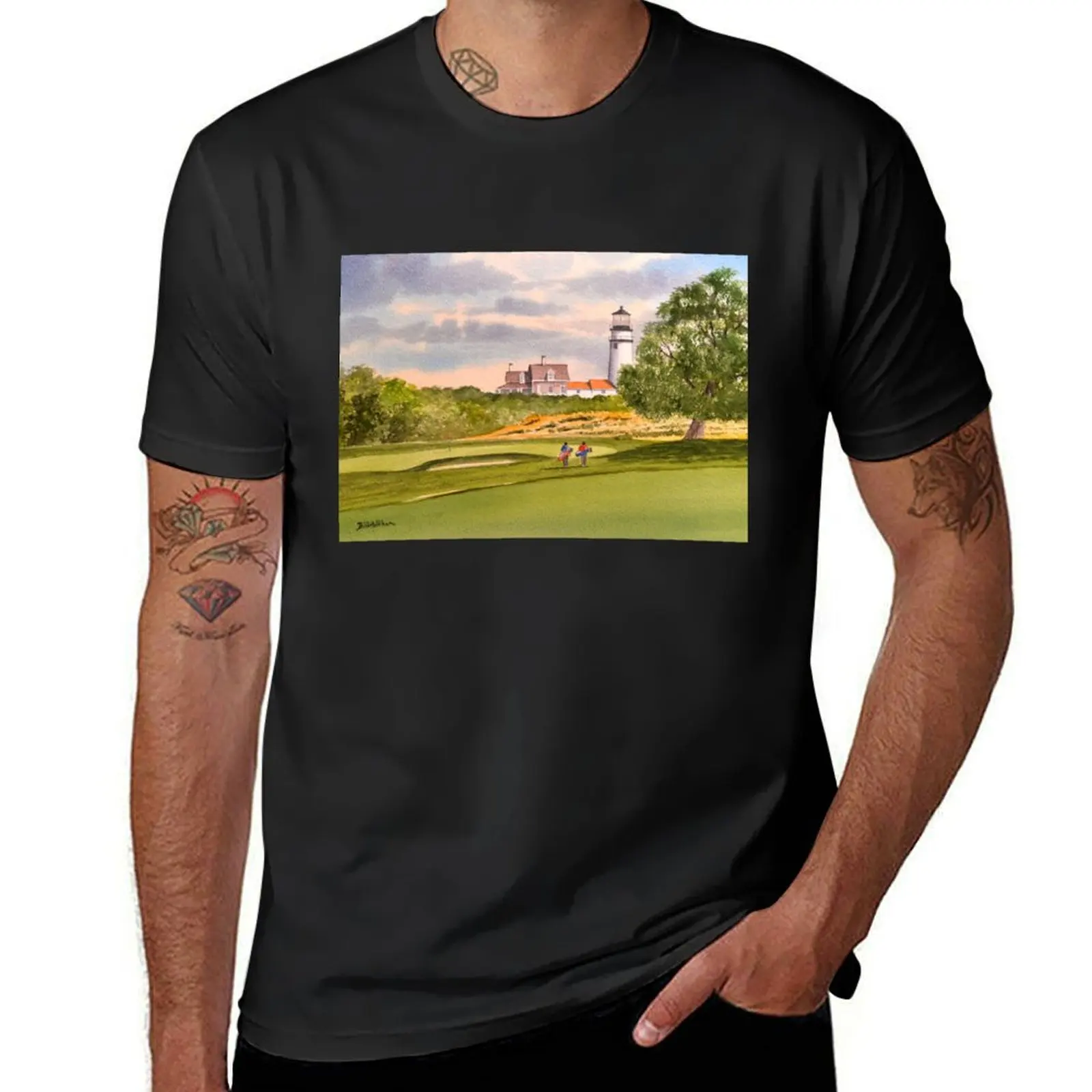

Highland Links Golf Course Truro MA 9th Hole T-Shirt baggy shirts vintage t shirts football t shirt mens designer clothes