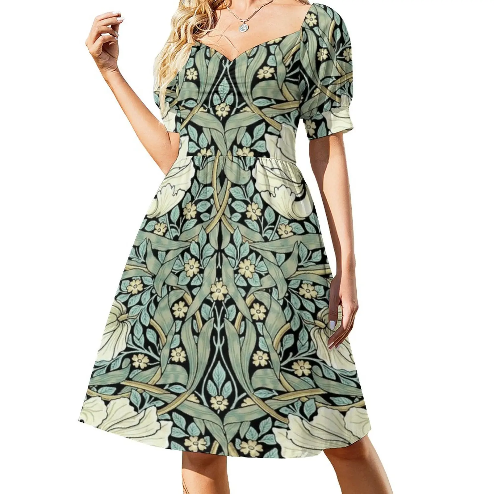 William Morris - pimpernel Dress womens clothing Evening dresses