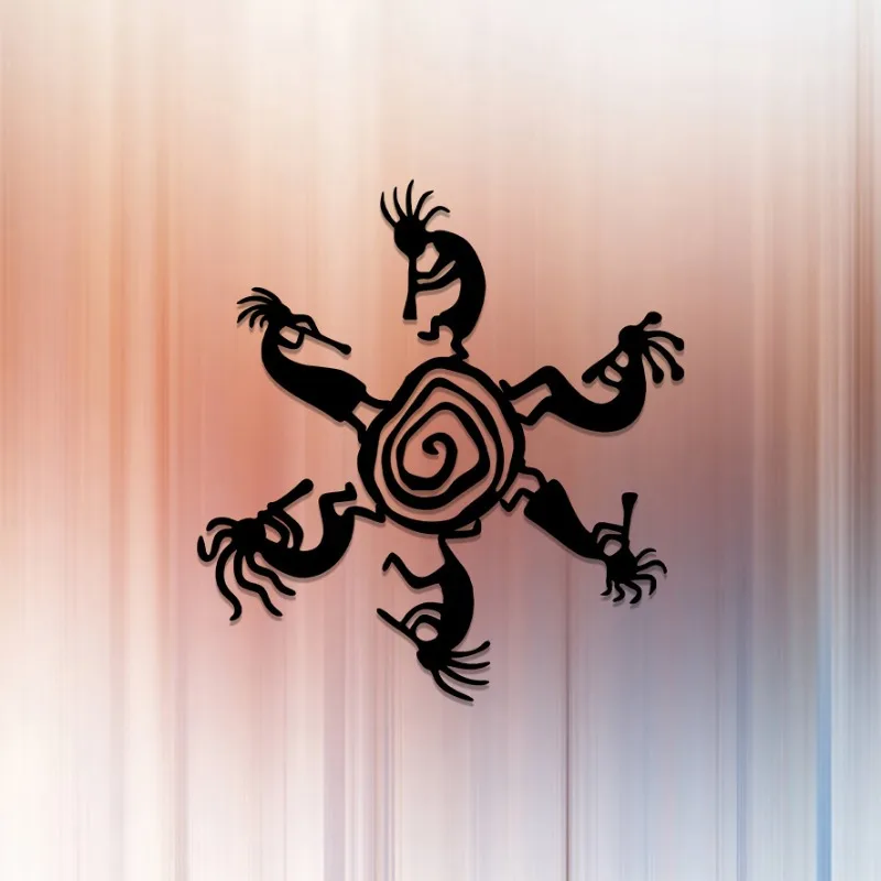 Einteilige exquisite Kokopelli-Wandskulptur aus Metall | Halloween- und Weihnachtsgeschenk, südwestliches Stammesdesign, Heim-/Bauernhausdekoration