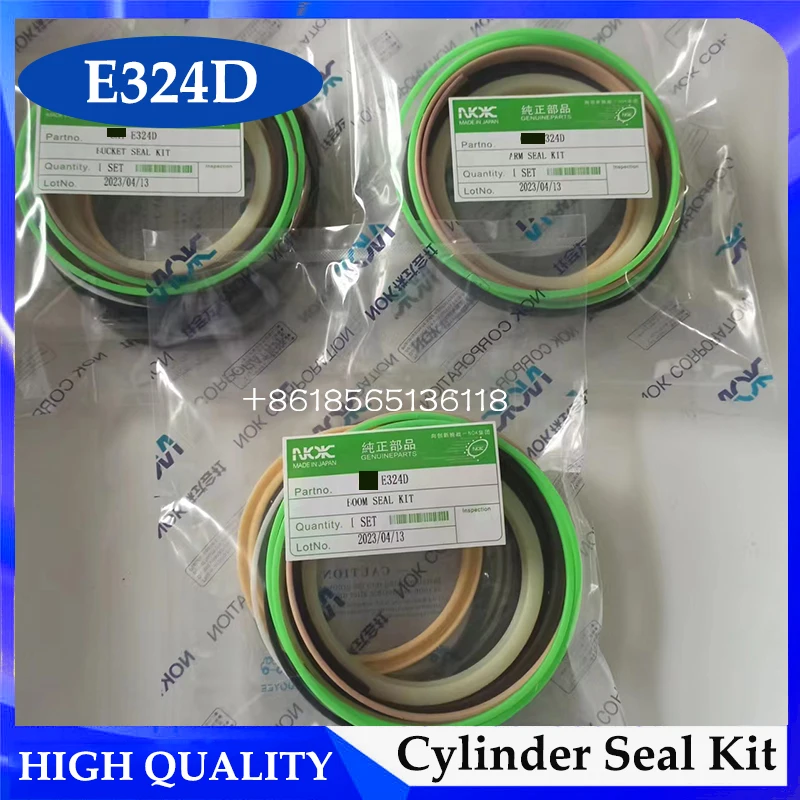 

4 Sets E324D Arm/Boom/Bucket Cylinder Seal Kit for Caterpillar CAT 324D Crawler Excavator Hydraulic Stamp Kits