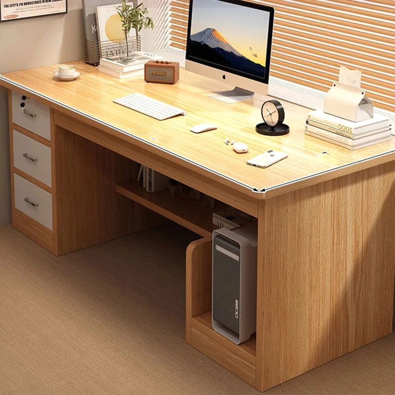 Modern Storage Office Desk Crafts White Home Drawer Bedroom Minimalist Office Desk Study Computer Meuble Bureau Trendy Furniture
