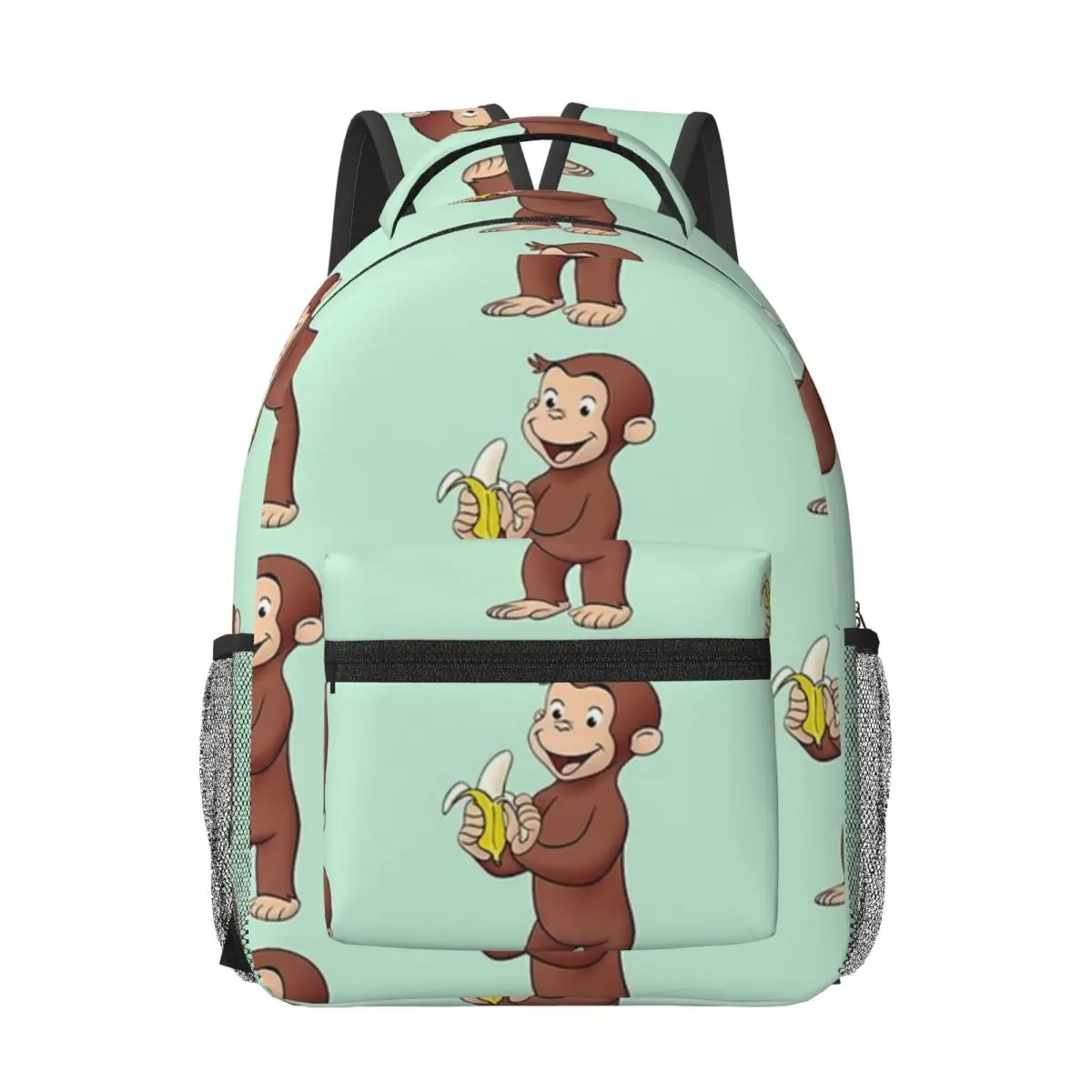 

Женские рюкзаки Curious George для мальчиков и девочек, сумка для книг, повседневные школьные сумки для студентов, портативный дорожный рюкзак, сумка на плечо