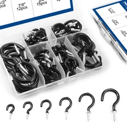 NINDEJIN 66pcs Screw hooks 3/4