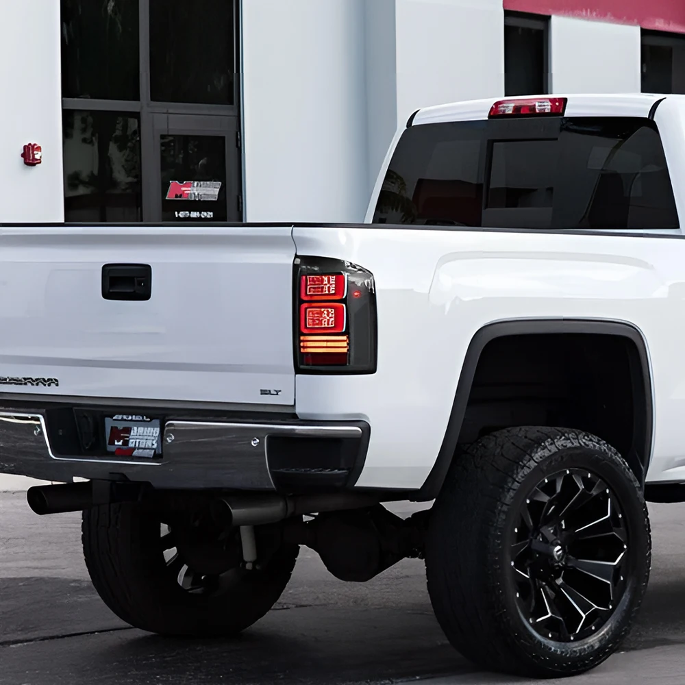 

Задние фонари в сборе для Chevrolet Silverado 2007-2018, светодиодные, улучшенные, с высокой яркостью, стоп-сигналы, аксессуары для ремонта