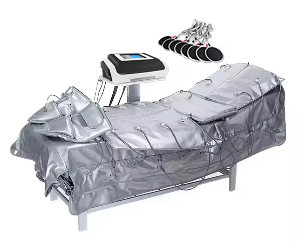 

Factory Sale 3 in 1 Lymphatic Drainage Machine Air Pressure Therapy Fat Infrared EMS Body Slimming Weight Loss Body Massage Suit