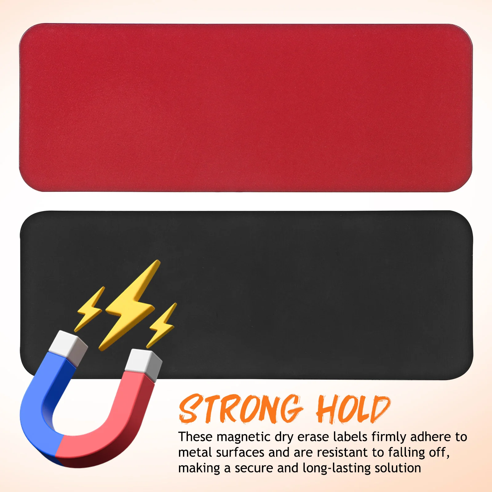 54 قطعة من علامات الأسماء القابلة للكتابة، ملصقات قابلة لإعادة الاستخدام للمسح الجاف المغناطيسي لخزانة الخزانة والسبورة البيضاء وتنظيم المعدنية للثلاجة