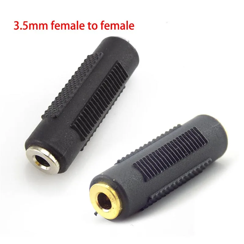 3.5mm Audio Connector 2/3 Pole Mono/Stereo Audio Plug Converter Male Female Socket Headphone Adapter Jack Cold