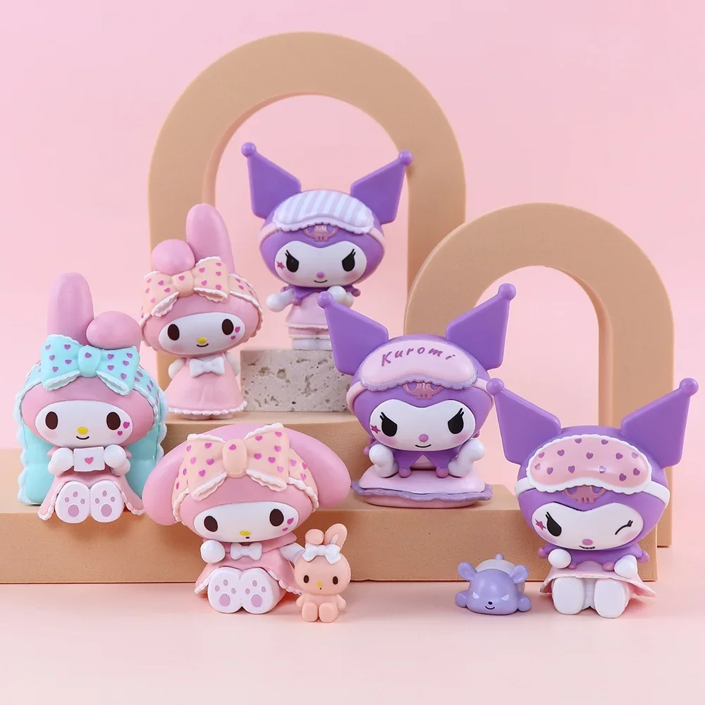 42 Stijlen Sanrio Anime Actiefiguur Kuromi Melodie Hello Kitty Cinnamoroll Poppenfiguren Diy Cake Versieren Speelgoed Geschenken
