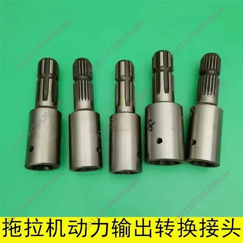 Tractor PTO Spline Adapter Sleeve, 6-Spline to 8-Spline Shaft Reducer, Extended PTO Shaft Head Conversion Kit for Rotary Tiller