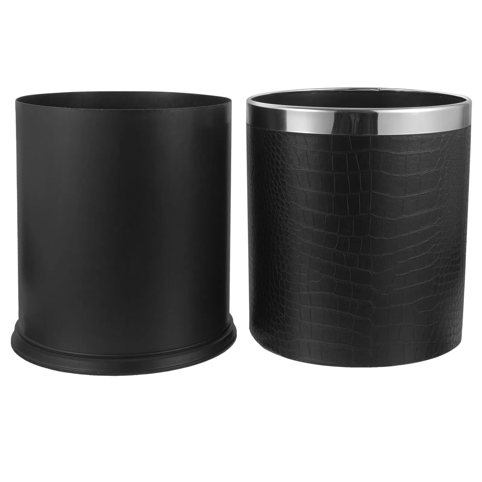 

Vintage Style Household Trashcan Sturdy Garbage Bin for Bathroom Bedroom Kitchen Multi-Use Paper Waste Container Recycle Bin