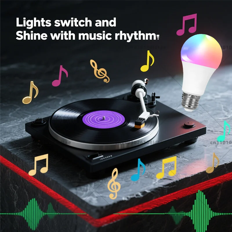 Tuya Wifi/Bluetooth لمبة ذكية E27 RGB Alexa Led مصباح مصابيح كهربائية ذكية التيار المتناوب 85-265 فولت مصابيح ذكية لمساعد جوجل الحياة الذكية