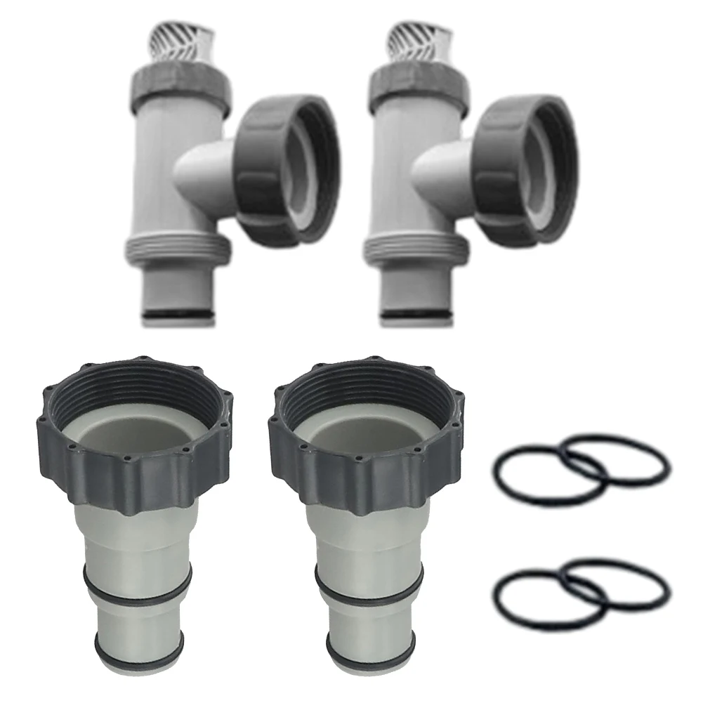 Ensemble de Valve à piston de piscine polyvalent, pour pompes Intex 28635EG 28633EG 28671EG, adaptateur de tuyau 1.25 à 1,5 pouces, pièces d'équipement de piscine