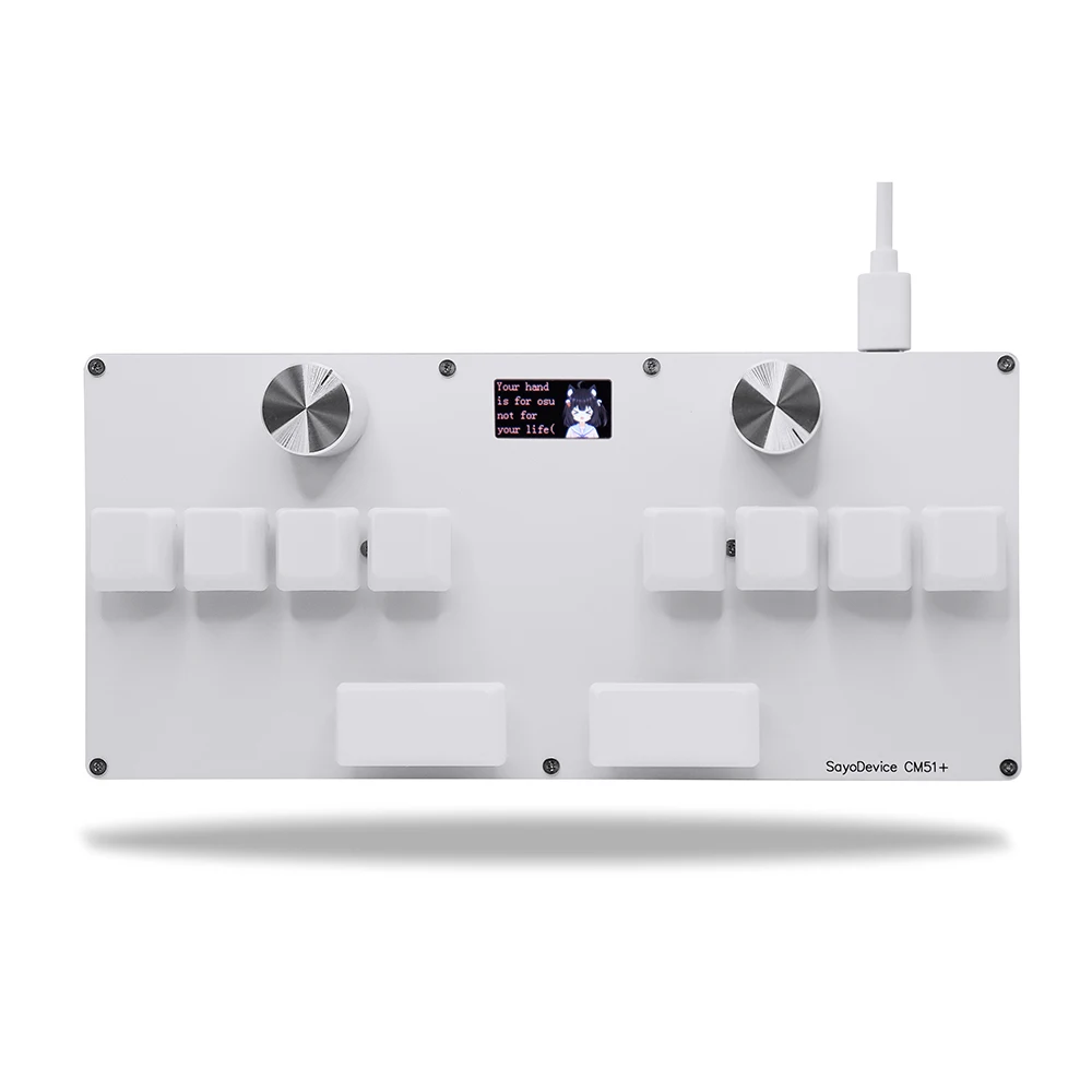 CM51 SayoDevice OSU DJ MAX OUTEMU/Gateron Schakelaars Snelle Trigger Magnetische Schakelaars Toetsenbord Met Knop Scherm Kopiëren Plakken Shotcut