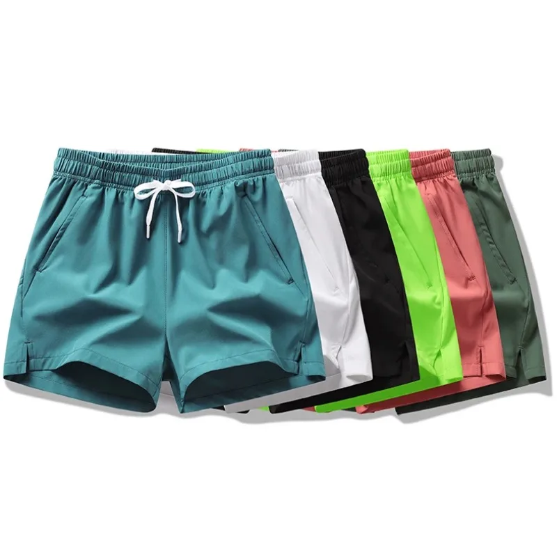 

Summer Sports Shorts Running Pants Men's and Women's Couple's Short Thin Running Ice Silk Beach Pant Quick Drying and Breathable