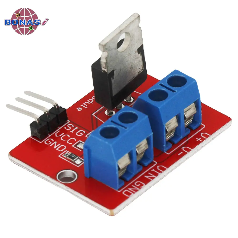 IRF520 MOSFET Driver Module 0-24V Top Mosfet Button MOS Driver Module for Arduino MCU ARM Raspberry Pi