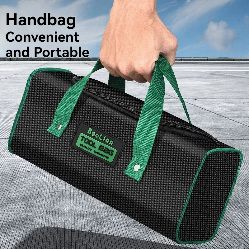 Electrician Tool Bag Waterproof Wear-Resistant Oxford Thickened Portable Handbag for Professional Maintenance Workers Storage