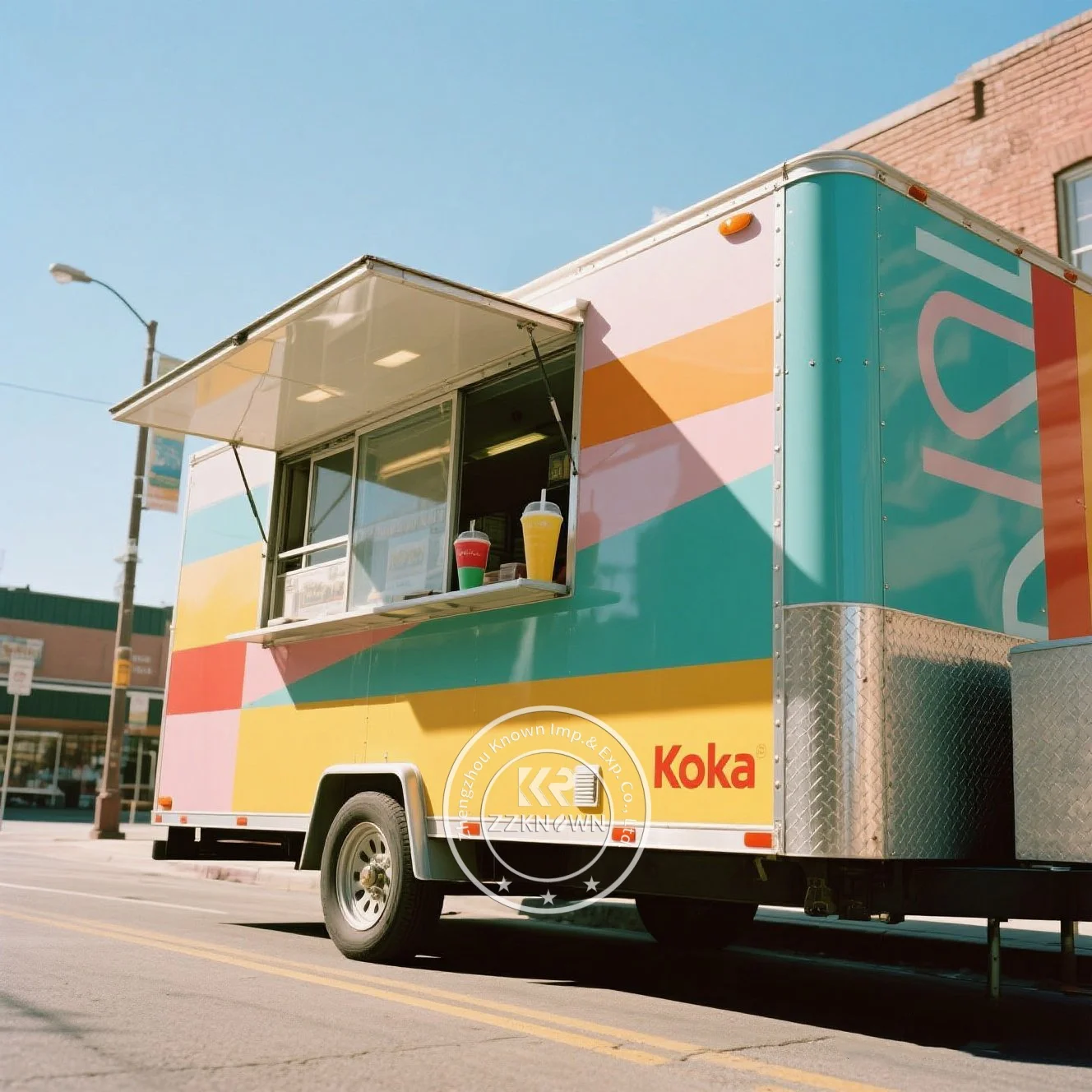

DOT CE Certification Commercial Catering Trailer Concession Street Mobile Food Truck Cart Fast Food Trailer for Sale USA