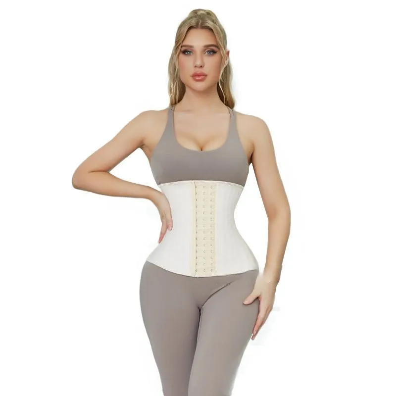 30cm Latex Waist Trainer 25 Steel Bone Women Binders And Shapers Corset Modeling Strap Body Shaper Colombian Girdles Slimming