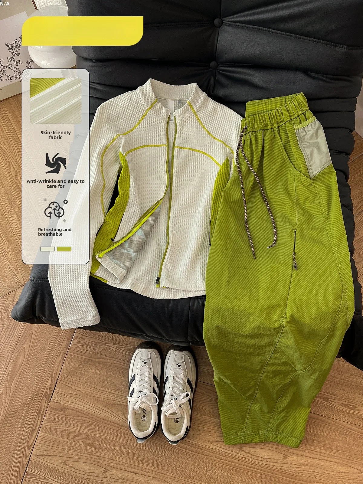 

ZEENI Women's Lightweight Quick Dry Fitness Outdoor Set High Waist Long Pants Moisture Wicking Fast Drying Spring Summer Spor...