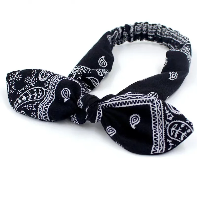 New Women Suede Soft Solid Print Headbands Vintage Boho Cross Knot Elastic Hairbands Bandanas Girls Hair Bands Hair Accessories image 3