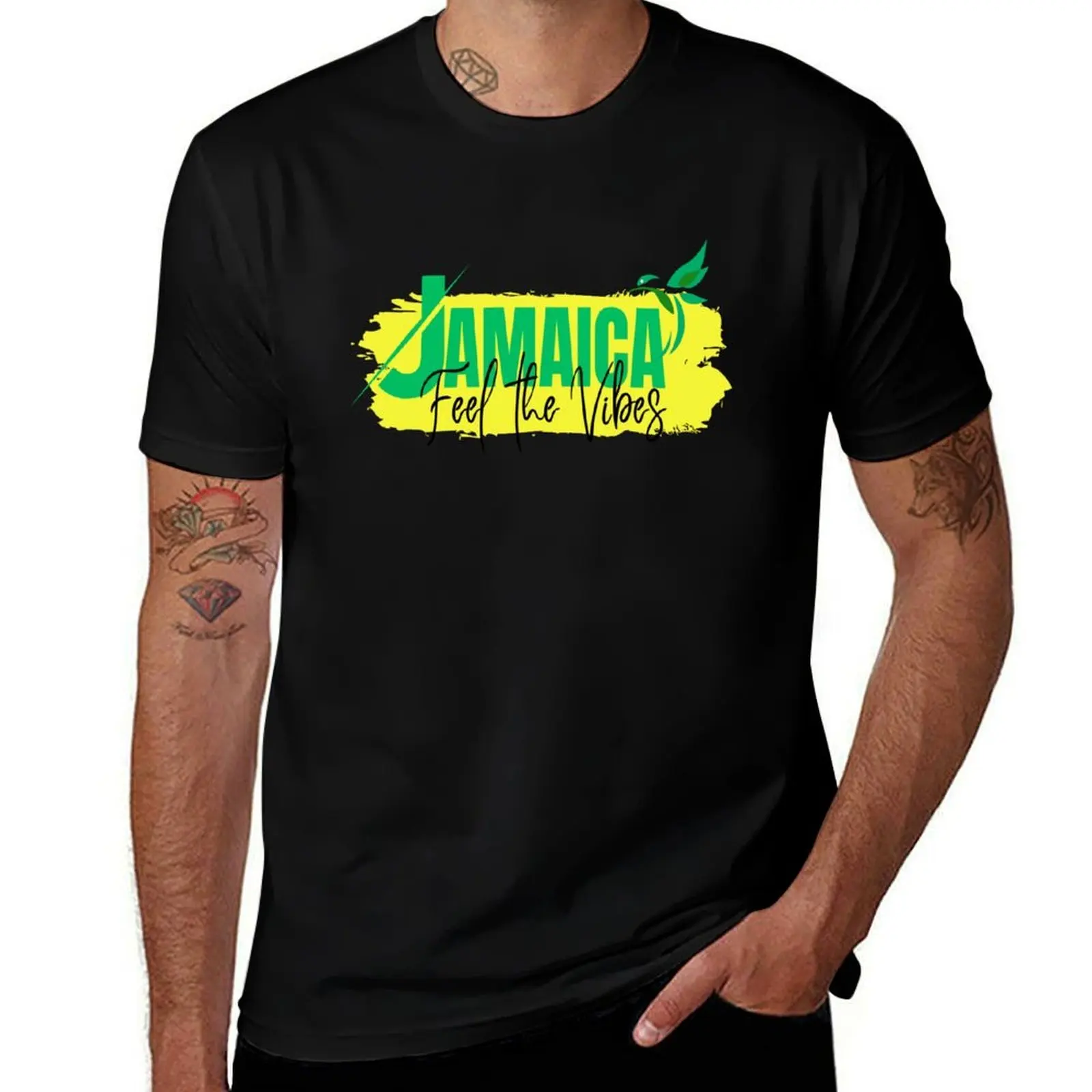 

Feel the Vibes Jamaican Flag Style Dress for Women T-Shirt luxury t-shirt valentines clothes oversizeds mens clothing