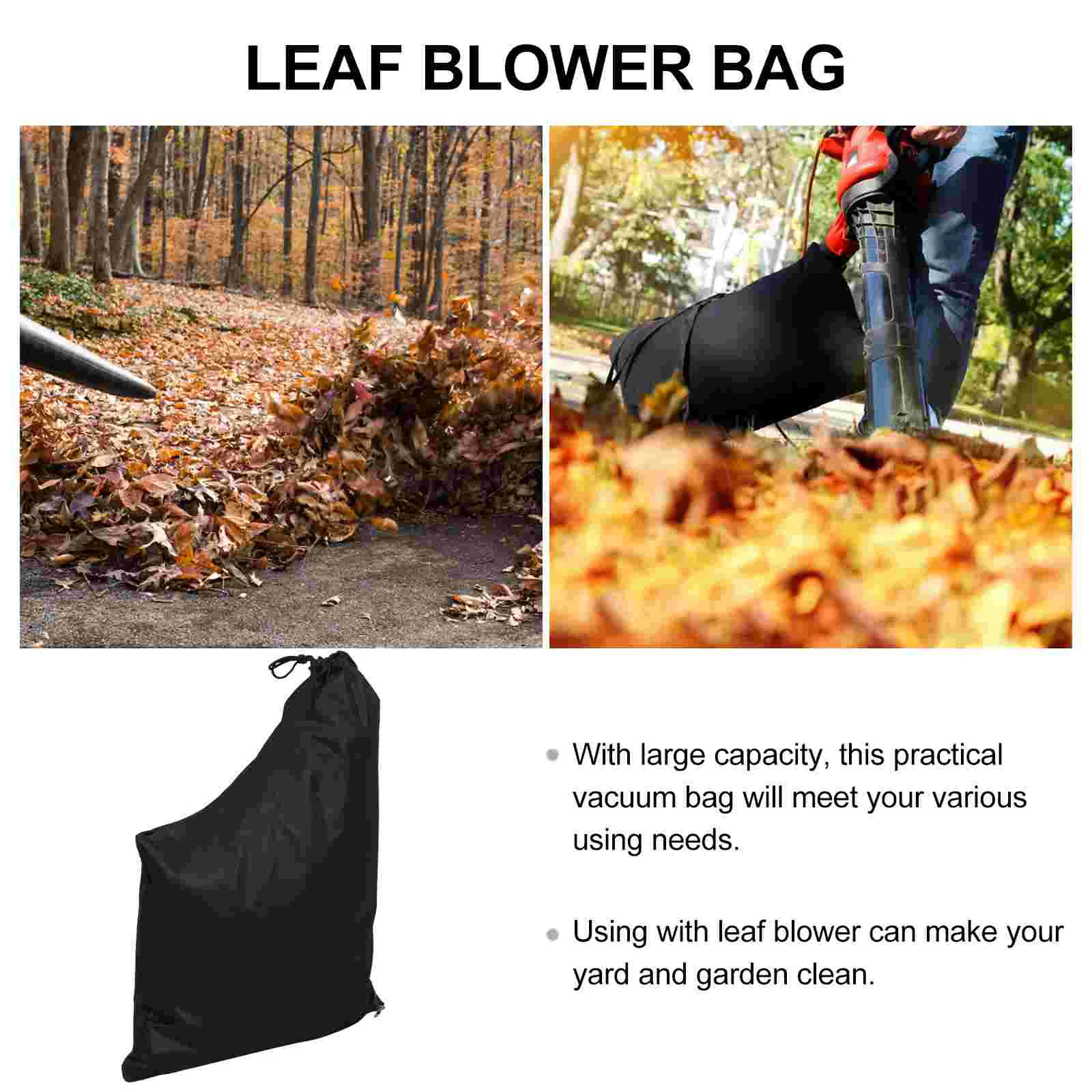 Leaf Collection Bag Practical Machine Vacuum Blower Yard Fallen Leaves Oxford Cloth Storage Bags