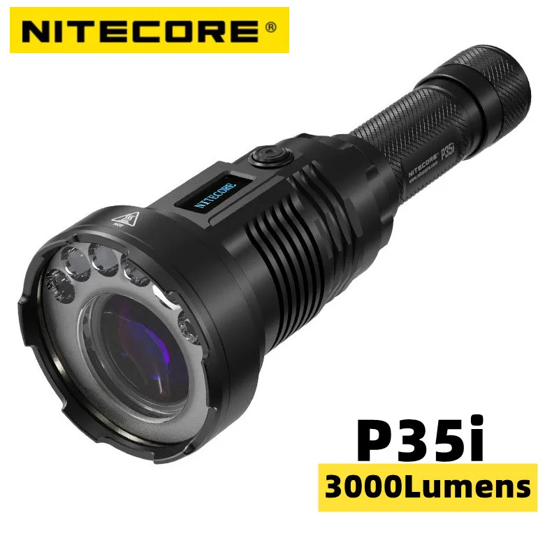 

NITECORE P35i Flashlight Long Distance Dual Beam 1650M USB-C Rechargeable LEP 3000LM Torch Hunting With Battery RSW2i Remote