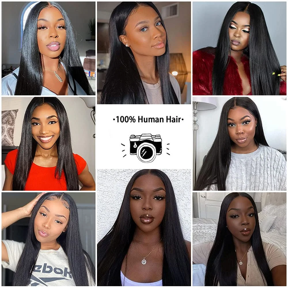 Brazilian Straight U Part Wigs For Women Human Hair 14-30 inch 150% Density Machine Made U Shape Wigs Straight Human Hair Wigs